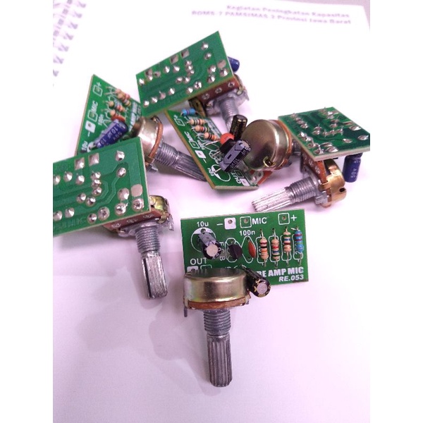 Kit Pre Amp Mic Penguat Mic 1 Transistor