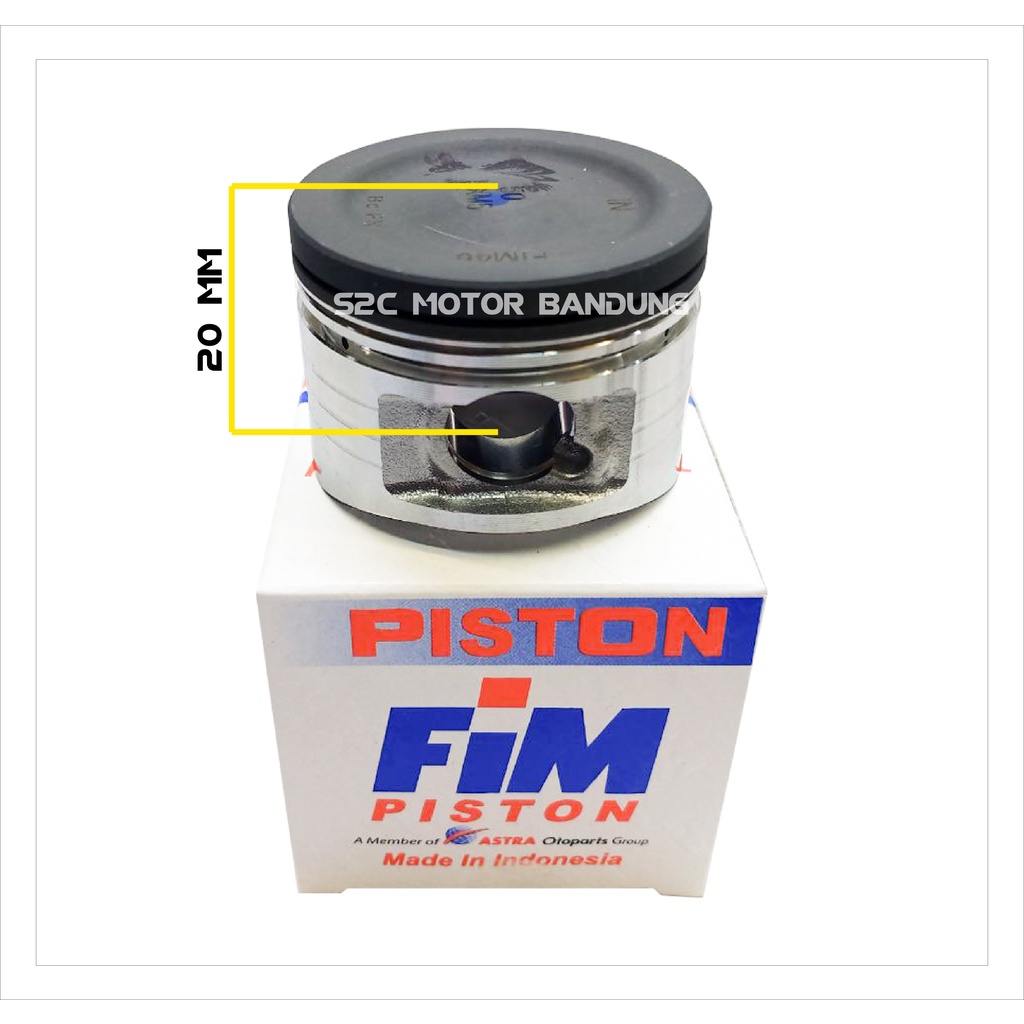 PISTON KIT MIO MIO SOUL FINO KARBU FIM46 PIN 15 FIM 46-3