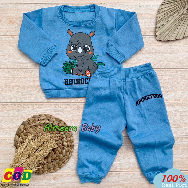 Setelan Sweater Setelan Joger Bayi Usia 3-12 Bulan Almeera Baby and Kids