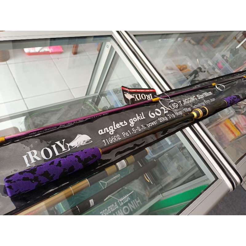 Joran Iroly Anglers Gokil 602 light jigging Pe 1-2 dan Pe 1.5-2.5