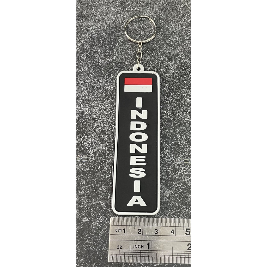 Gantungan Kunci Indonesia (Pjg Ht Pth ) | Keychain | Gantungan Kunci Karet Indonesia