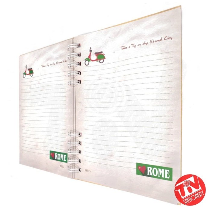 

Spesial Notebook Hardcover Kiky A5 Wire-O / Spiral Trendi
