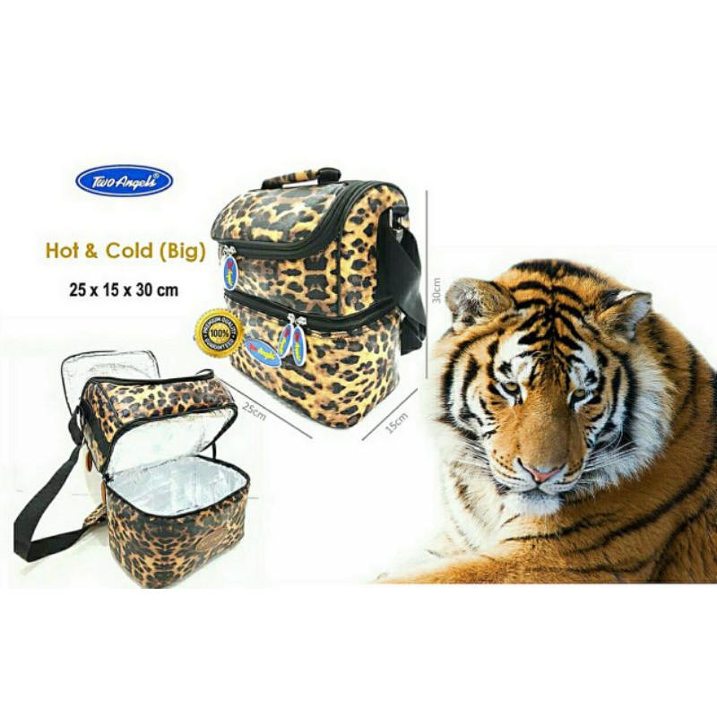 TERLARIS  TAS ASI HOT &amp; COLD BIG  // COOLER BAG PENYIMPANAN ASI TWO ANGELS 2 SUSUN FREE 5 ICE GEL S1