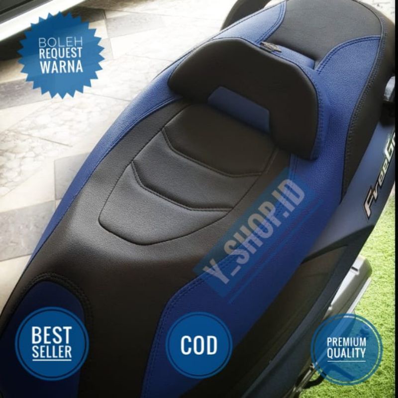 Sarung Kulit Jok Motor Custom Yamaha Freego Modifikasi Model Eropa Terbaru