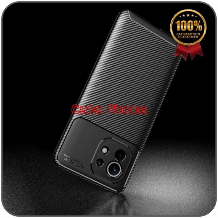 CASING XIAOMI MI 11 MI11 LITE SOFT CASE AUTOFOCUS CARBON ORIGINAL