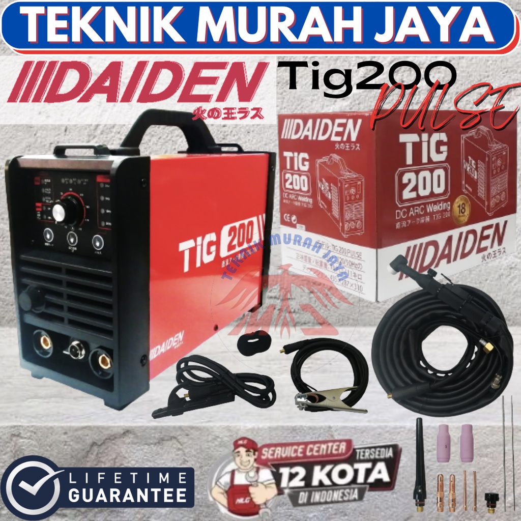 Jual DAIDEN TIG200 PULSE MESIN TRAVO LAS ARGON TIG 200 TIGi200A INVERTER Shopee Indonesia