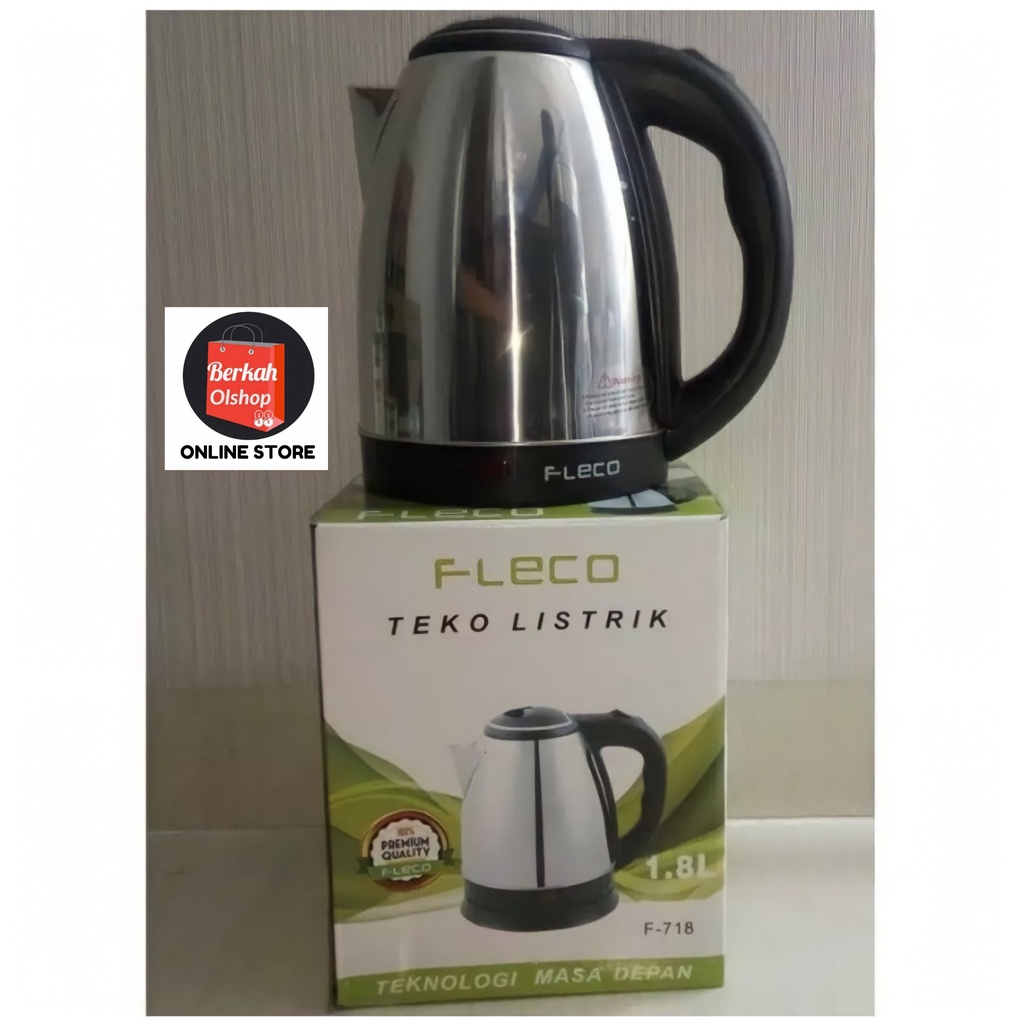 600 Watt Teko Listrik Otomatis Stainless Steel 1.8Liter Teh Kopi Rumah / Panci Listrik / Kompor Listrik / Teko Listrik  / Oven Listrik / Kantor KL-NS