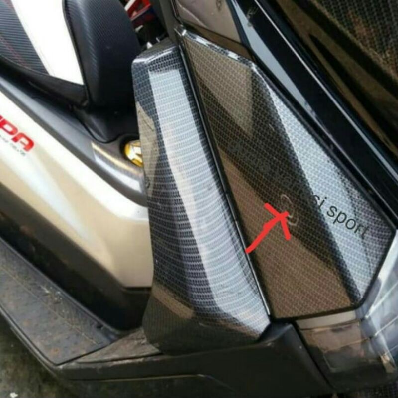 Side Cover Tutup Atas Sen Sein Depan Nmax Nemo Carbon Original