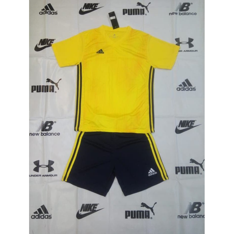 Jersey + Celana Grade Ori Setelan Futsal Adidas PARLEY - KUNING