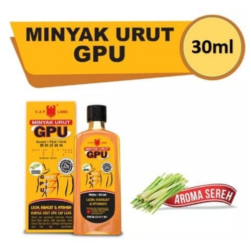 Minyak Urut Pijat GPU Sereh Cap Lang 30 ml