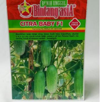 Langsung Beliii.. Benih Timun Mentimun Citra Baby kemasan 20 gram - Bintang Asia