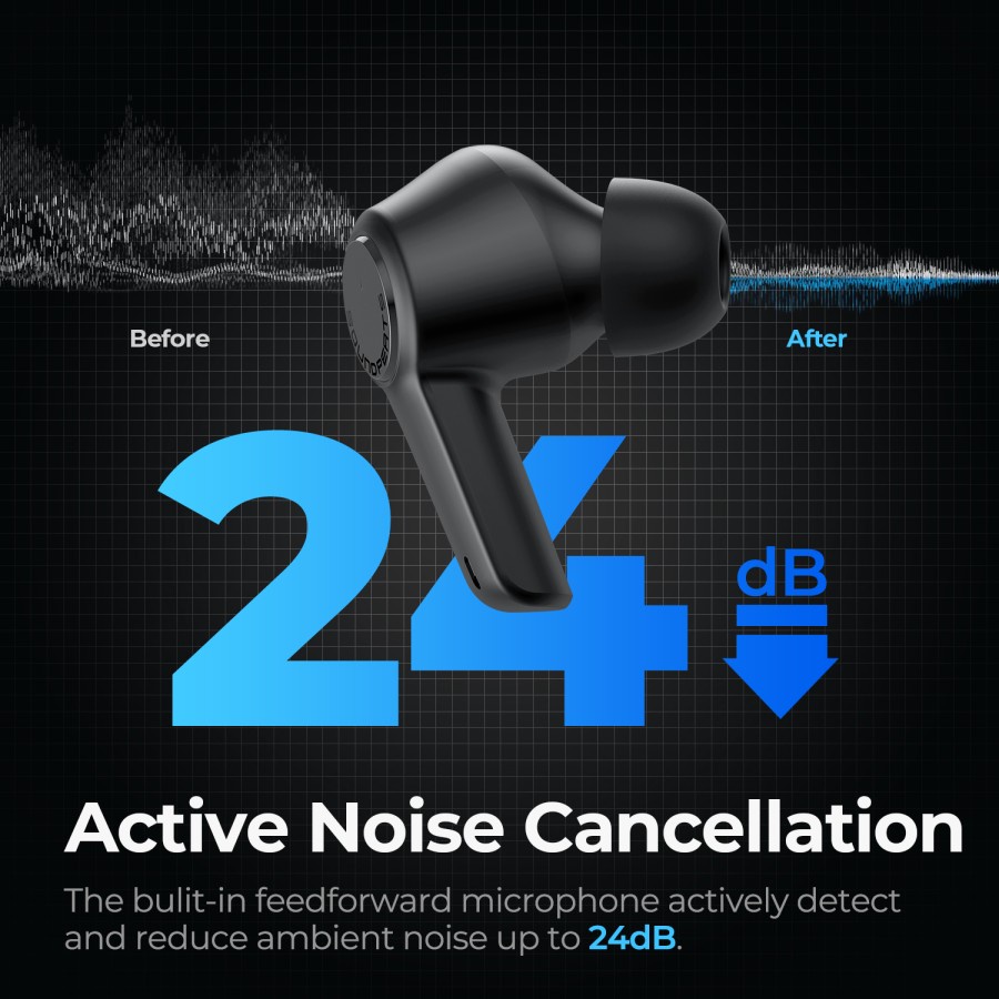 TWS SOUNDPEATS T3 Active Noise Cancelling - SOUNDPEATS T3 Earbuds