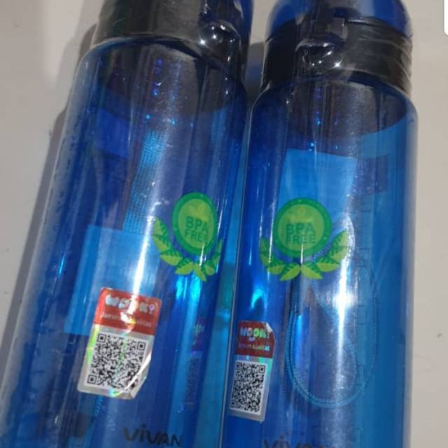 Botol Minum Vivan 1275 650ml Flip Cover Design BPA FREE BERKUALIATAS