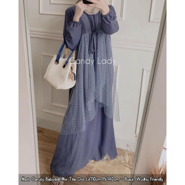 Promo candy lady baju muslim kekinian / dress pesta / gamis busui ld 110 / gamis premium best seller