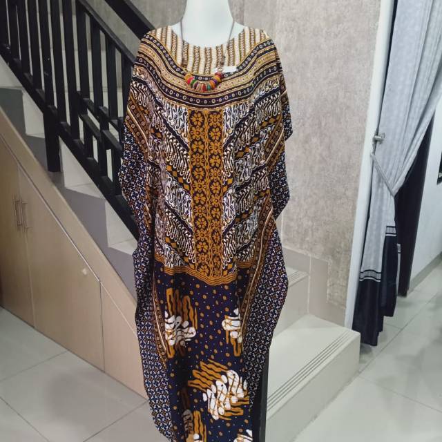 DASTER KELELAWAR HITAM PUTIH Motif mewah