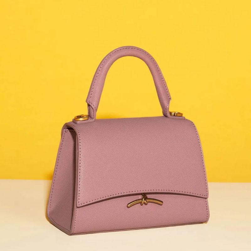 12.12 SALE | CK Huxley Metallic Push-Lock Top Handle Bag