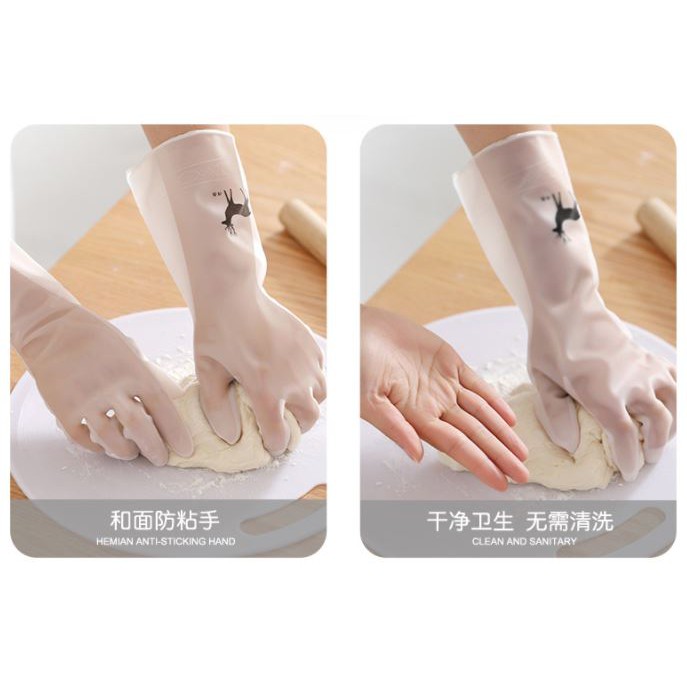 Sarung Tangan Karet Dishwashing gloves Latex Food Grade Dapur Laundry