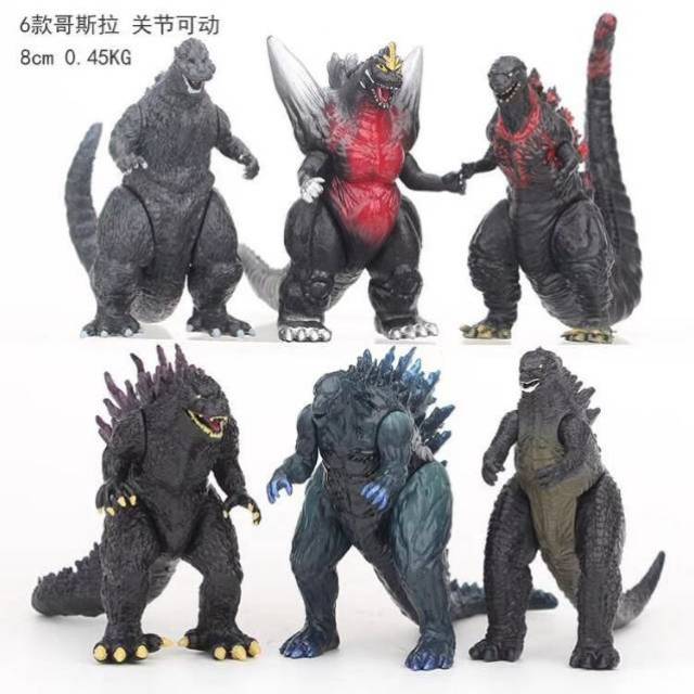 Jual MONSTER GODZILLA Figure Set Isi 6 Kaki Tangam Bisa Digerakkan ...