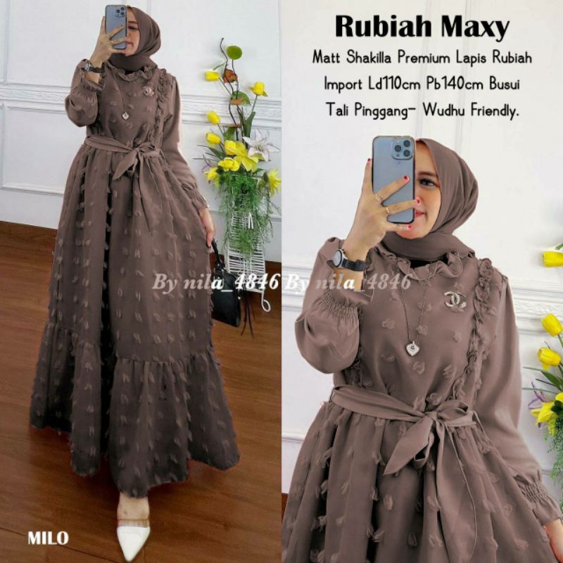 Rubiah maxy gamis rubiah import