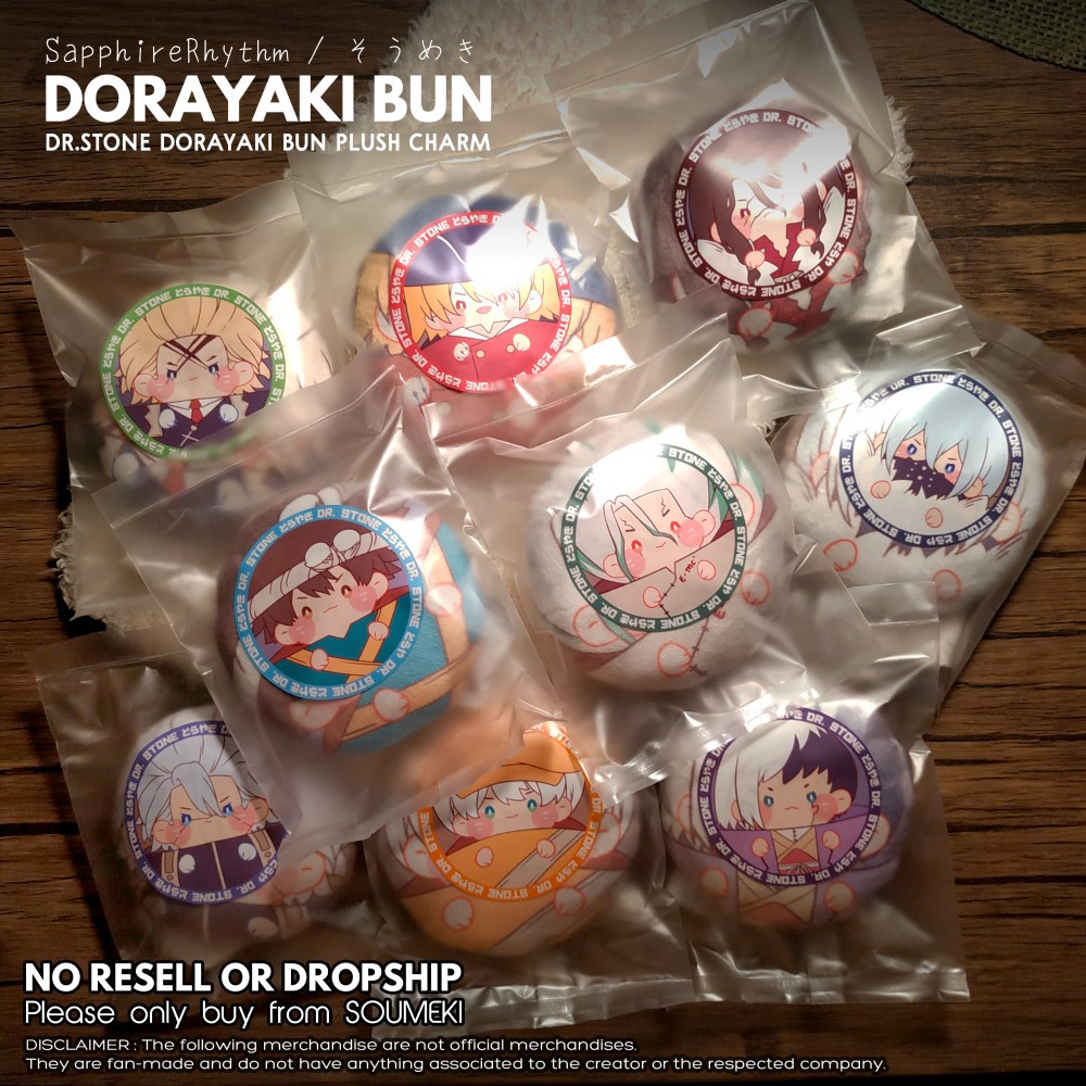 [SOUMEKI] DR.STONE Dorayaki Bun Plush Charm