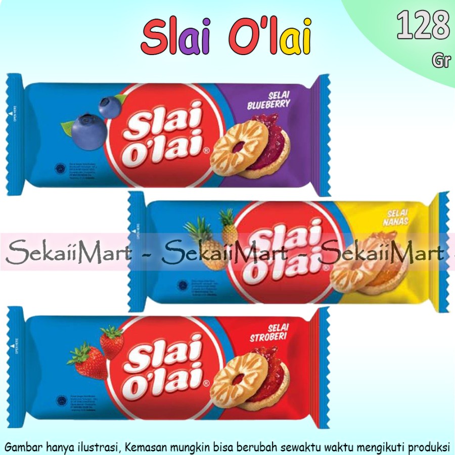 

ROMA Slai O'Lai Biskuit Dengan Selai Buah 128g - SLAI OLAI Biscuit