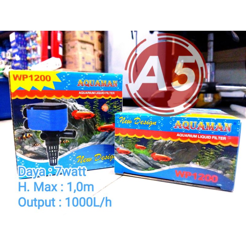 Pompa Kolam Aquarium AQUAMAN WP 1200