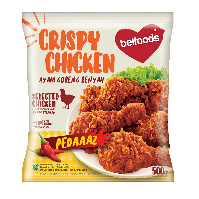 

Belfood ayam goreng renyah pedas 500gr