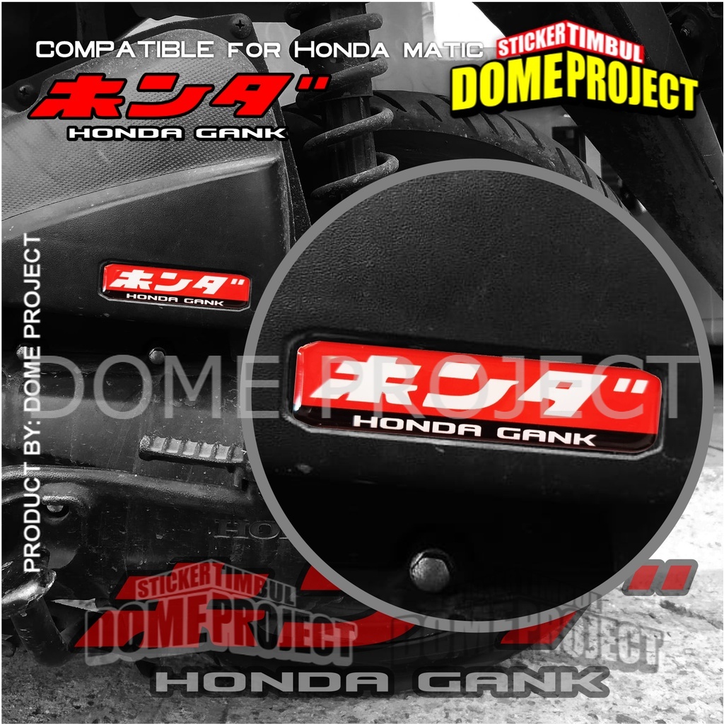 STIKER MOTOR HONDA EMBLEM TIMBUL ESP 3D LOGO HONDA GANK BOX FILTER VARIO BEAT SCOOPY PCX AKSESORIS AESTHETIC KEREN