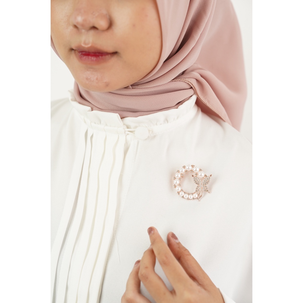 Bros Hijab Bross Peniti Brooch Jilbab Aksesoris Fashion Wanita Perhiasan Muslim 757 790