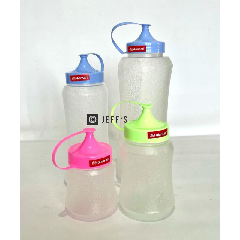 Botol kecap Plastik / Botol mayonaise / Botol Saos Plastik ukuran 250ml -1000ml