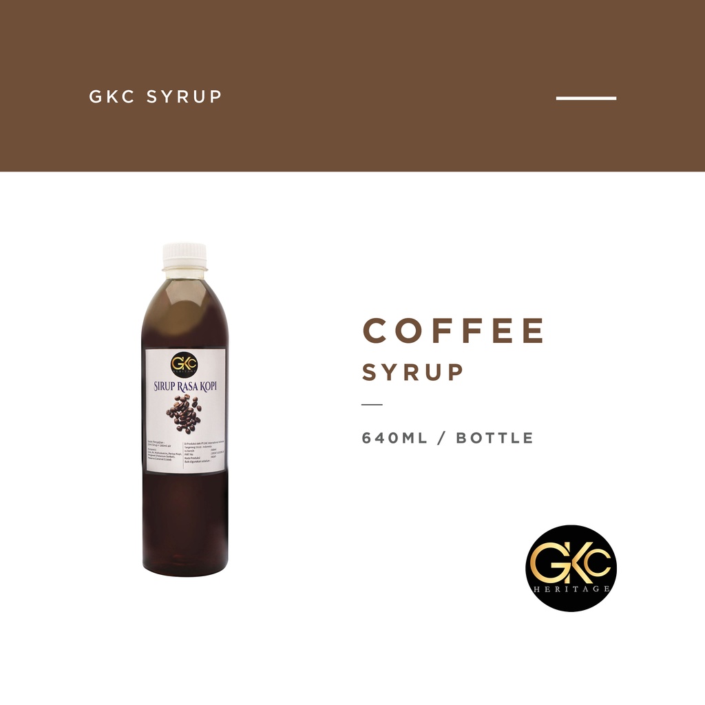 Sirup Kopi / Coffee Syrup Minuman GKC Heritage 640 ml (Import Quality)