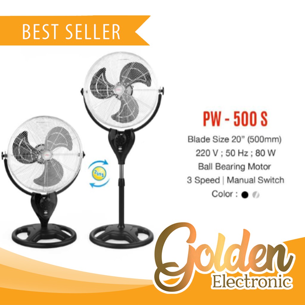 Power Fan Maspion 20&quot; PW-500S (Kipas)  Maspion PW-500 S Termurah Surabaya