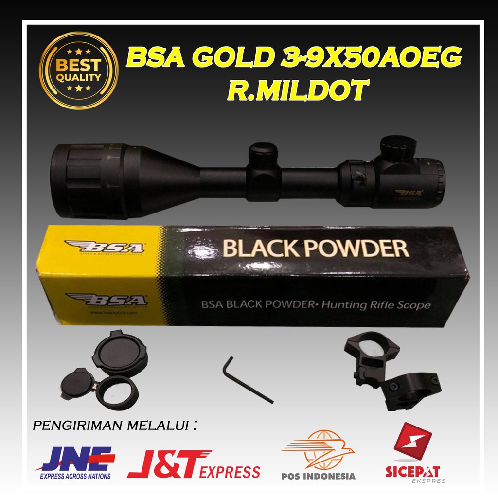 Teleskop Senapan Telescope Senapan Teropong Senapan Teropong Senapang BSA GOLD 3-9X50AOEG R.MILDOT