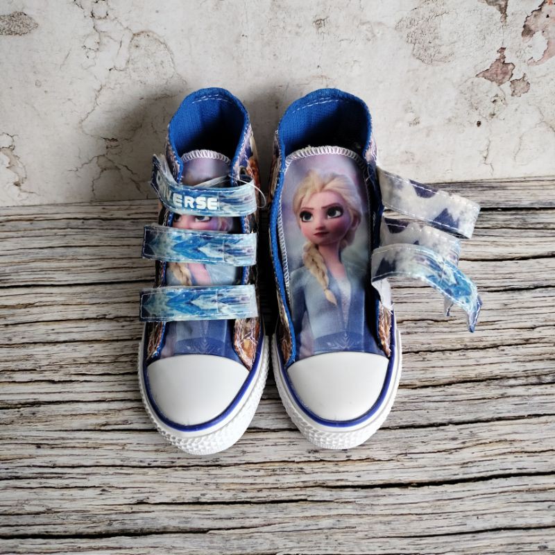 SEPATU ANAK CONVERSE FROZEN ELSA PREMIUM HIGH QUALITY SEPATU ANAK PEREMPUAN CONVERSE FROZEN ELSA