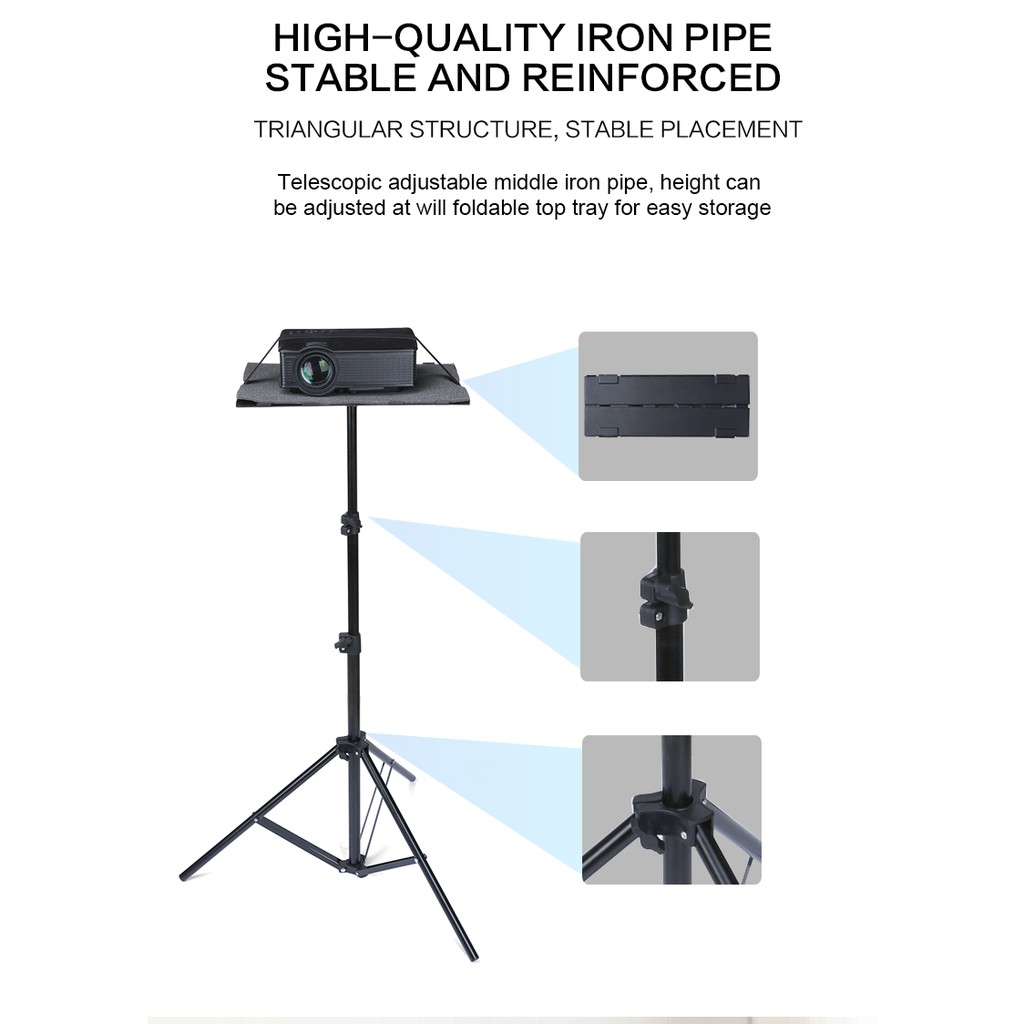 Tripod Lipat Multifungsi untuk Laptop dan Proyekor - Max 175cm