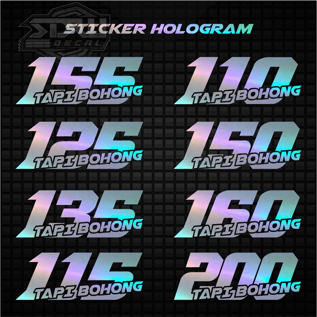 Sticker Cutting Hologram Stiker Motor Tapi 155 / 125 / 110 / 150 / 135 / 160 / 115 / 200