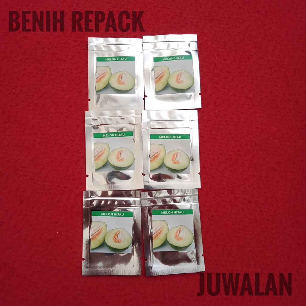 5rb- Benih Melon Hijau - Kemasan Repack Aluminium Foil