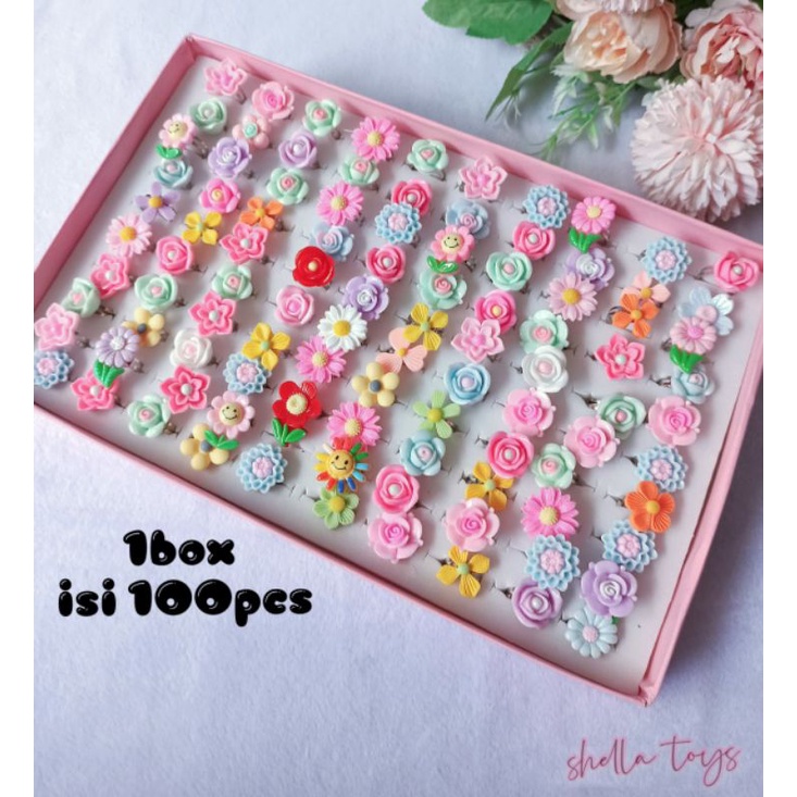 CINCIN ANAK BUNGA DAN BTS ISI 100pcs