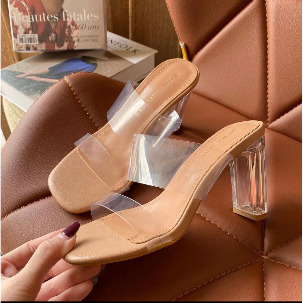 SANDAL WANITA ZS-799 VINLY HEELS 9CM