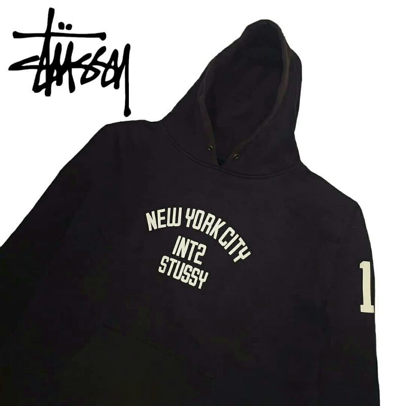 Jaket Hoodie Vintage Stussy Newyork Second bekas preloved murah