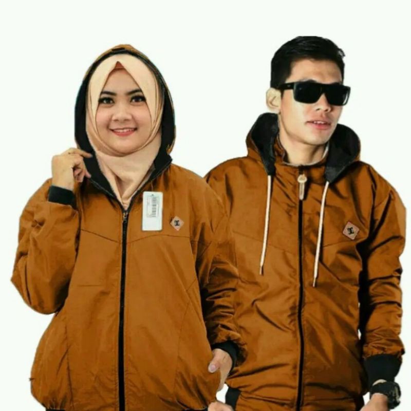 Harga Sepasang (2pcs) Jaket Couple Pria Wanita Best Seller ✔  (10 Variasi WARNA) Size M L XL XXL