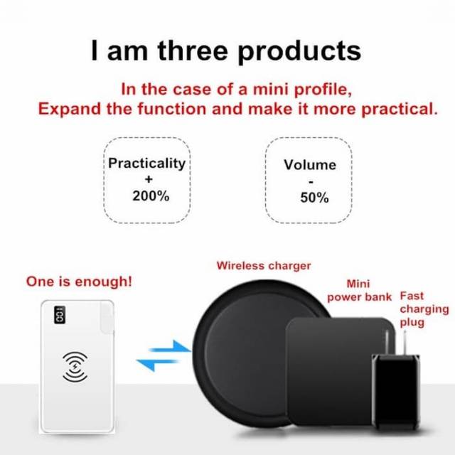 Wall charger sekaligus powerbank 10.000mAh