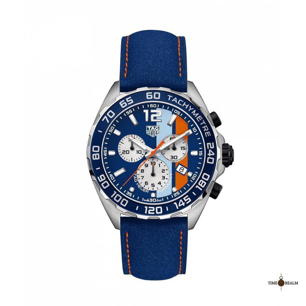 tag heuer formula 1 blue chronograph