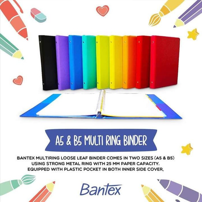 

Binder A5 20 Holes Bantex 1324