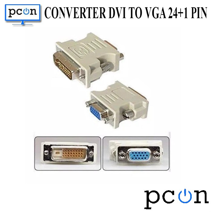 Converter DVI to VGA 24+1 Pin | Male Dvi-D To Female Vga Adapter