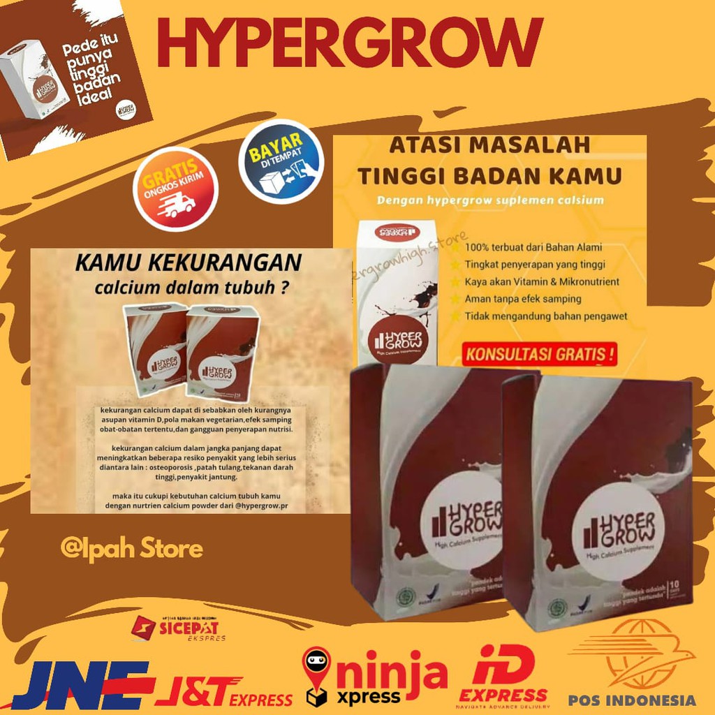 

Susu Best Seller Peninggi Badan Herbal Hyper Grow