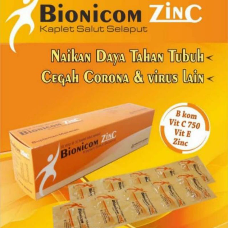 Bionicom Zinc Suplemen dan Vitamin C 750mg