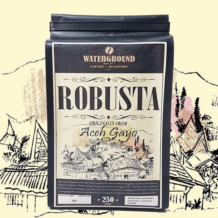 

WW218 Kopi Robusta Aceh Gayo 250 grams BijiBubuk Coffee Beans Grounds