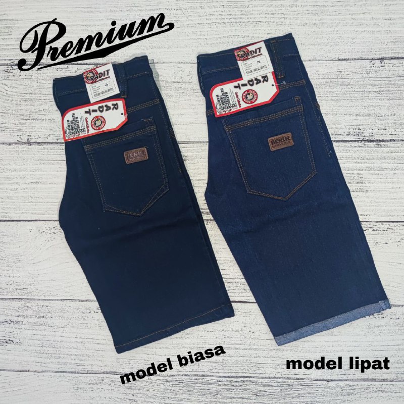 Celana Jeans Pendek Pria Slim Fit Non Stretch No 27-38