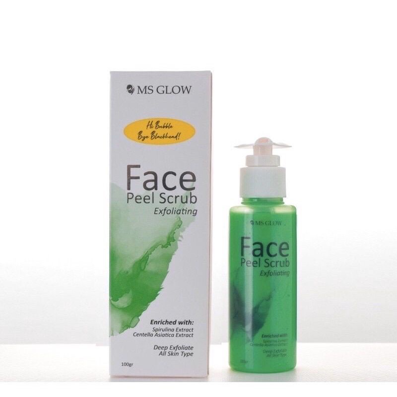 FACE PEEL SCRUB MS GLOW TERMURAH